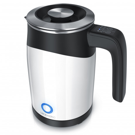 Arendo Arendo Wasserkocher, 0,5 l, 1100 W, Edelstahl Reisewasserkocher Mini, Temperatureinstellung, Single, Doppelwandig | Warmhaltefunktion | mit Akustischem Signal Чайник Arendo, 0,5 л, 1100 Вт, мини-дорожный чайник из нержавеющей стали, регулировка те
