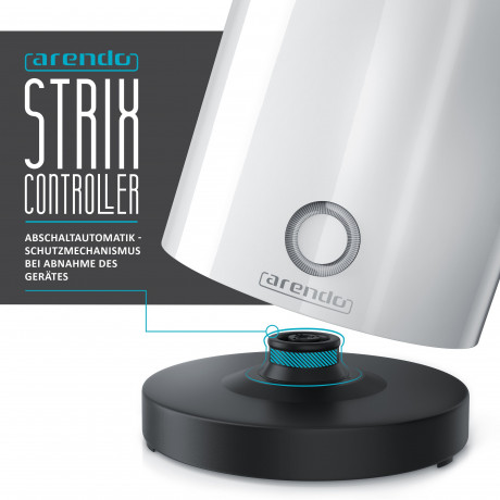 Arendo Arendo Wasserkocher, 0,5 l, 1100 W, Edelstahl Reisewasserkocher Mini, Temperatureinstellung, Single, Doppelwandig | Warmhaltefunktion | mit Akustischem Signal Чайник Arendo, 0,5 л, 1100 Вт, мини-дорожный чайник из нержавеющей стали, регулировка те