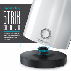 Arendo Arendo Wasserkocher, 0,5 l, 1100 W, Edelstahl Reisewasserkocher Mini, Temperatureinstellung, Single, Doppelwandig | Warmhaltefunktion | mit Akustischem Signal  Чайник Arendo, 0,5 л, 1100 Вт, мини-дорожный чайник из нержавеющей стали, регулировка те