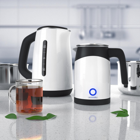 Arendo Arendo Wasserkocher, 0,5 l, 1100 W, Edelstahl Reisewasserkocher Mini, Temperatureinstellung, Single, Doppelwandig | Warmhaltefunktion | mit Akustischem Signal Чайник Arendo, 0,5 л, 1100 Вт, мини-дорожный чайник из нержавеющей стали, регулировка те