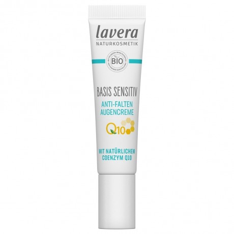 lavera Basis Sensitive Anti-Falten Augencreme Q10  Базовый крем для чувствительной кожи вокруг глаз против морщин Q10