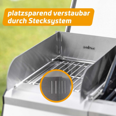 Grillfurst Grillfurst Gaskocher Grillfurst magnetischer Windschutz / Spritzschutz fur Infrarotbrenner Газовая плита Grillfurst Магнитное ветровое стекло/защита от брызг Grillfurst для инфракрасных горелок