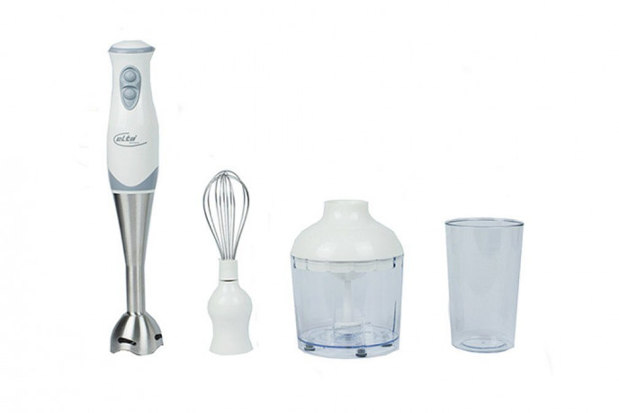 Elta Elta Stabmixer Elta Stabmixer Set Edelstahl, 250 W, Edelstahl Stabmixer Set 250W Zerkleinerer Handmixer Purierstab weiss  Ручной блендер Elta Набор ручных блендеров Elta из нержавеющей стали, 250 Вт, Набор ручных блендеров из нержавеющей стали 250 Вт