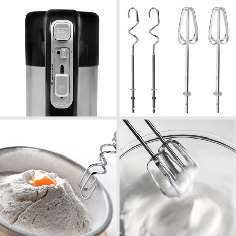 Duronic Duronic Handmixer, HM3 elektrischer Handmixer, 300 Watt, Aufbewahrungsbasis, Edelstahl  Ручной миксер Duronic, Электрический ручной миксер HM3, 300 Вт, основание для хранения, нержавеющая сталь