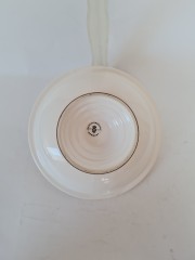 Конфетница винтажная Waechtersbach, белая с позолоченным ободком, 19 см, Германия, 1950-60гг.