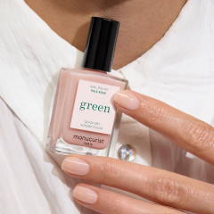 Manucurist Green Nagellack Pale Rose 15ml, Лак для ногтей Pale Rose (Франция), стойкое покрытие без сколов, безопасная растительная формула 9 Free, 15мл 