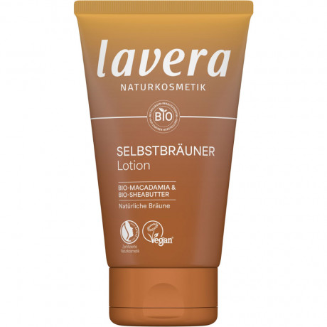 LAVERA Selbstbrauner Lotion, 125 ml, Лавера Лосьон-автозагар для равномерного золотистого оттенка кожи, био-масло ши, 125 мл