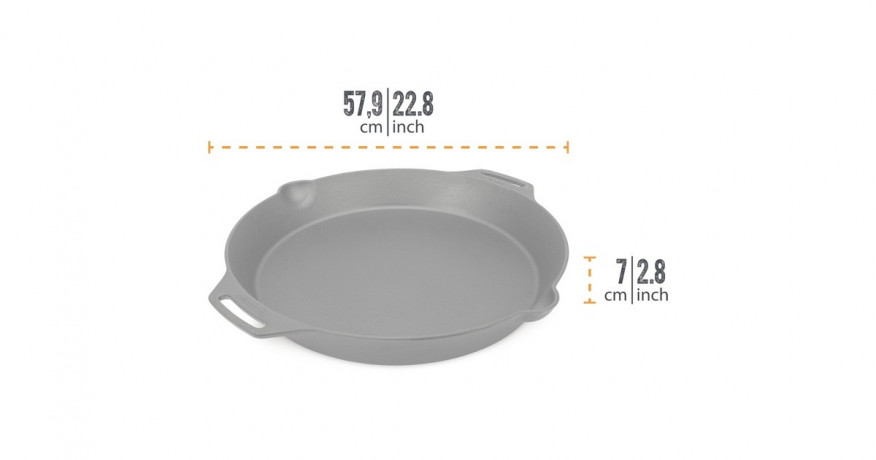 Petromax Petromax Feuerpfanne fp50h, mit 2 Henkeln schwarz, O 54cm schwarz Кастрюля Petromax fp50h, с 2 ручками, черная, O 54см