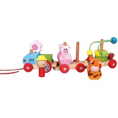 Lelin Holzspielzeug Nachziehspielzeug Деревянная игрушка тянет за собой игрушку
