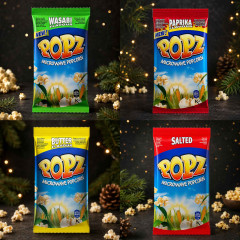 Popcorn Adventskalender, Большой попкорн-адвент-календарь 2026 с 24 наборами и разными вкусами, 2,18 кг