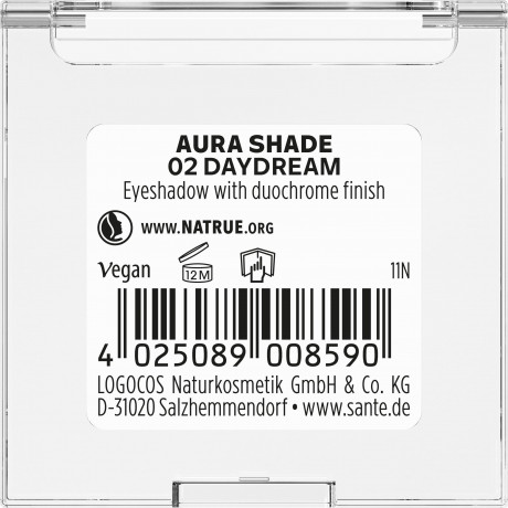 SANTE Eyeshadow Aura 02 Daydream, 2 g, Санте Монотени Eyeshadow Aura, оттенок 02 Daydream, нежный дневной макияж, 2 г