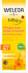 WELEDA Baby CALENDULA Pflegecreme Koerper &amp; Gesicht, 30 ml, Детский питательный крем Calendula для сухих участков лица и тела, 30 мл