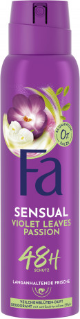 Fa Sensual Violet Leaves Passion Deospray 150 ml, Дезодорант-спрей FA Violet Leaves Passion с ароматом листьев фиалки, ландыша и мускуса, 150 мл