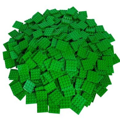 LEGO LEGO grune 4X4 Platten - Classic, Basic, City, Mine Craft - green - 3031 Stuckzahl 100x LEGO зеленые тарелки 4X4 - Classic, Basic, City, Mine Craft - зеленые - 3031 штук 100x