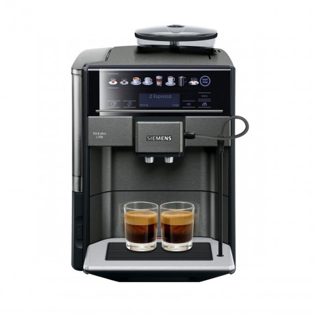 SIEMENS SIEMENS Kaffeevollautomat Superautomatische Kaffeemaschine Siemens AG TE657319RW Schwarz Grau 15 Полностью автоматическая кофемашина SIEMENS Супер автоматическая кофемашина Siemens AG TE657319RW Black Grey 15