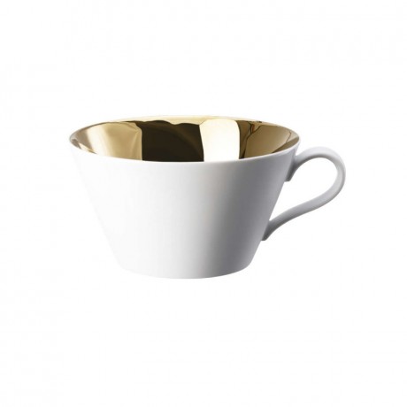 Arzberg Arzberg Tric Sunshine - Gold titanisiert Cafe au lait Obertasse 0,35 L mit Untertasse 15 cm Arzberg Tric Sunshine - Чашка для кофе с молоком 0,35 л с блюдцем 15 см, титанированная золотом