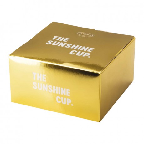 Arzberg Arzberg Tric Sunshine - Gold titanisiert Cafe au lait Obertasse 0,35 L mit Untertasse 15 cm Arzberg Tric Sunshine - Чашка для кофе с молоком 0,35 л с блюдцем 15 см, титанированная золотом