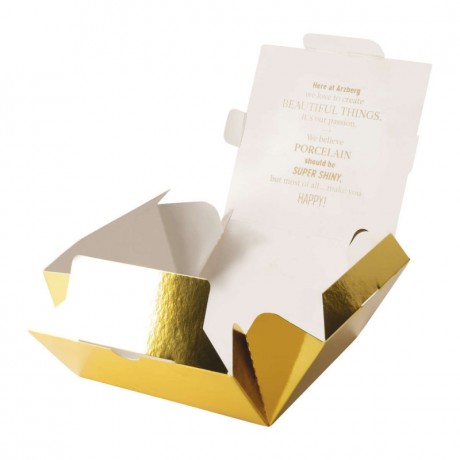 Arzberg Arzberg Tric Sunshine - Gold titanisiert Cafe au lait Obertasse 0,35 L mit Untertasse 15 cm Arzberg Tric Sunshine - Чашка для кофе с молоком 0,35 л с блюдцем 15 см, титанированная золотом