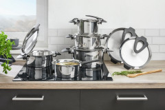 Fissler Fissler Topfset 5-tlg. schwarz INTENSA chrom Набор горшков Fissler, 5 штук. черный ИНТЕНСА