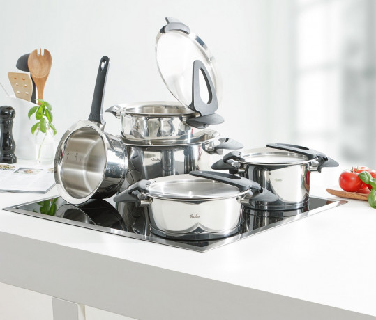 Fissler Fissler Topfset 5-tlg. schwarz INTENSA chrom Набор горшков Fissler, 5 штук. черный ИНТЕНСА
