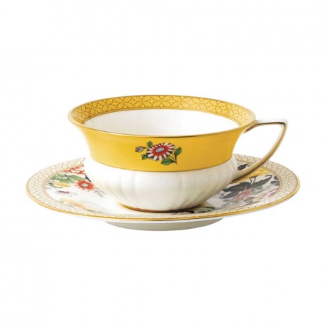 Wedgwood Wedgwood Wonderlust Teetasse Primrose 0,15 L mit Untertasse 15 cm 2-tlg. Чашка для чая Wedgwood Wonderlust Primrose 0,15 л с блюдцем 15 см 2 шт.