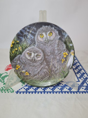 Wedgwood England Декоративная тарелка &quot;Совята&quot;, 17см, Англия, 1960-70гг.