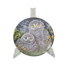 Wedgwood England Декоративная тарелка &quot;Совята&quot;, 17см, Англия, 1960-70гг.