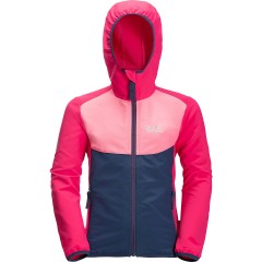 Jack Wolfskin Softshelljacke TURBULENCE fur Madchen (recycelt) Куртка софтшелл TURBULENCE для девочки (переработанная)