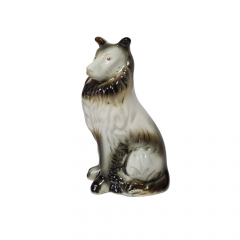 Статуэтка винтажная среднего размера "Колли", фарфор, 18 x 11 см, Бразилия, 1960-70гг.