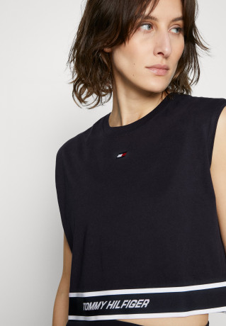 Tommy Hilfiger RELAXED TAPE TANK Top desert sky БАК РЕЛАКСИРОВАННОЙ ЛЕНТЫ Верх небо пустыни