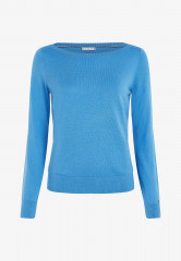 Tommy Hilfiger BOAT NECK Jumper iconic blue ЛОДОЧКА джемперы знаковый синий