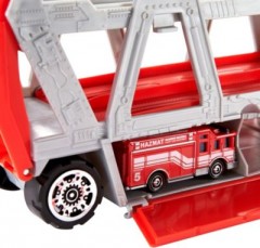 Mattel Matchbox Construction Hauler mit 1 Feuerwehrfahrzeug und 8 Zubehorteilen Самосвал для строительства спичечных коробков с 1 пожарной машиной и 8 аксессуарами