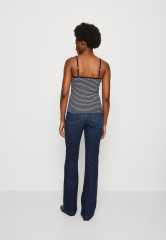 Tommy Hilfiger SLIM MINI STRIPE STRAPPY Top desert sky/ecru SLIM MINI STRIPE STRAPPY Верх небо пустыни/экрю