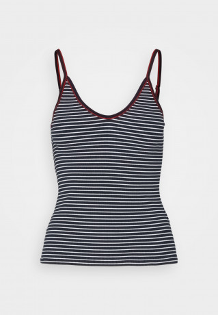Tommy Hilfiger SLIM MINI STRIPE STRAPPY Top desert sky/ecru SLIM MINI STRIPE STRAPPY Верх небо пустыни/экрю