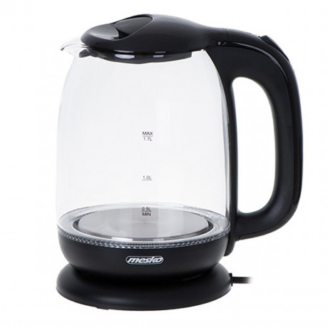 Mesko Mesko Wasserkocher MS 1302b Glas-Wasserkocher, schwarz 1,7 Liter, 2200 W Чайник Mesko MS 1302b стеклянный чайник, черный 1,7 л, 2200 Вт