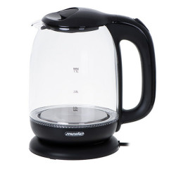 Mesko Mesko Wasserkocher MS 1302b Glas-Wasserkocher, schwarz 1,7 Liter, 2200 W  Чайник Mesko MS 1302b стеклянный чайник, черный 1,7 л, 2200 Вт
