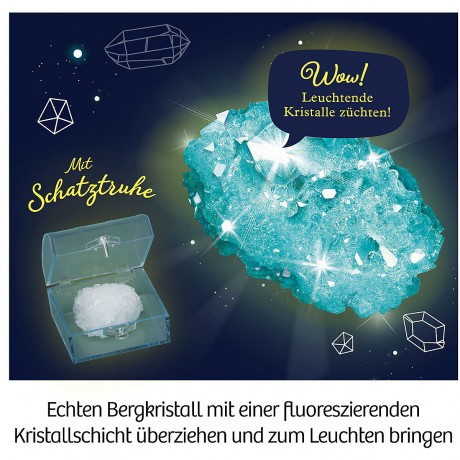 Kosmos Mitbringexperiment Nachtleuchtender Kristall Эксперимент с серебристым кристаллом