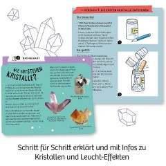 Kosmos Mitbringexperiment Nachtleuchtender Kristall Эксперимент с серебристым кристаллом