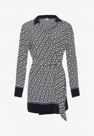 Tommy Hilfiger MONOGRAM PRINT Day dress monogram prep border ПРИНТ МОНОГРАММА Повседневное платье рамка для монограммы