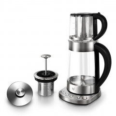 Impolio Impolio Wasser-/Teekocher Impolio Glas Wasserkocher mit Temperatureinstellung, Teesieb  Aufsatz  Прибор для приготовления чая и воды Impolio Стеклянный чайник Impolio с регулировкой температуры и ситечком для чая