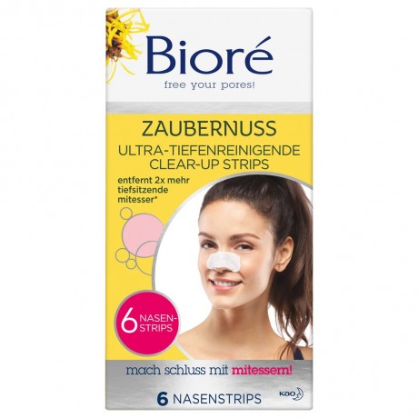 Biore Zaubernuss Ultra Tiefenreinigende Clear-Up Strips Очищающие полоски с гамамелисом Ultra Deep Cleansing Clear-Up Strips
