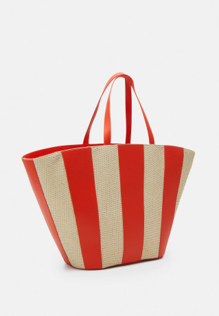 Tommy Hilfiger TRAVEL BEACH TOTE Tote bag deep orange mix TRAVEL BEACH TOTE Сумка-тоут темно-оранжевый микс