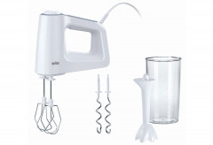 Braun Braun Handmixer HM 3105 MultiMix3 Handmixer mit Stabmixer weiss  Ручной миксер Braun HM 3105 MultiMix3 ручной миксер с ручным миксером белый