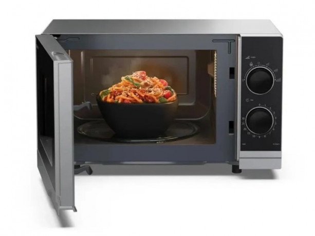 Sharp YC-PS201AE-S Микроволновая печь, серия YC, 700 Вт, 20 л, без гриля, поворотный стол, серебристая