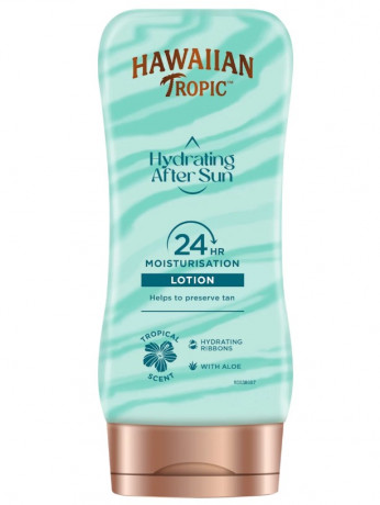 Hawaiian Tropic Hydration After Sun Lotion Лосьон после загара с алоэ вера, нелипкая и нежирная формула, тропический аромат, 180мл
