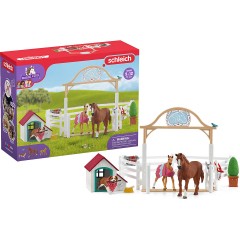Schleich Schleich Horse Club 42458 Horse Club Hannahs Gastpferde mit Hundin Ruby Schleich Horse Club 42458 Horse Club Приглашенные лошади Ханны с собакой Руби