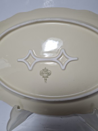 Bareuther Bavaria Овально блюдо молочного цвета, 33см, Германия, 1960-70гг.