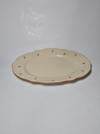 Bareuther Bavaria Овально блюдо молочного цвета, 33см, Германия, 1960-70гг.