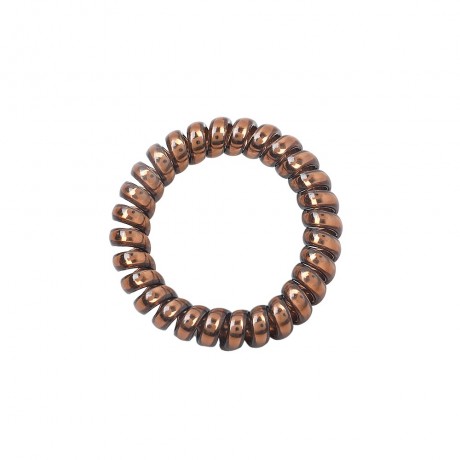 SOHO Metallic Spiral Haargummis Bronze Металлические спиральные резинки для волос