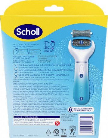SCHOLL Hornhautentferner elektrisch, 1 St, Шолль Электрическая роликовая пилка для стоп, 1 шт